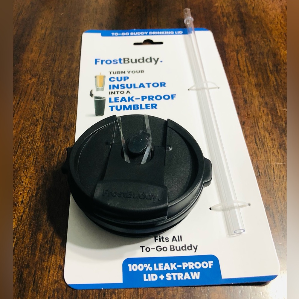 Black Leak-Proof Tumbler to go Lid with Straw
